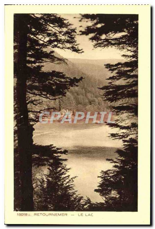 Old Postcard Retournemer Lake