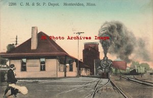 MN, Montevideo, Minnesota, CM & St Paul Railroad Station, St Paul Souvenir