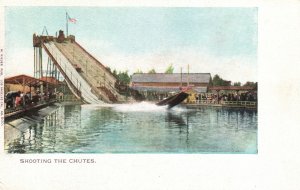 Vintage Postcard 1900's Shooting The Chutes Pub M. Rieder Los Angeles CA