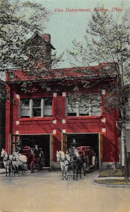 Kenton Ohio Fire Department Vintage Postcard AA11321