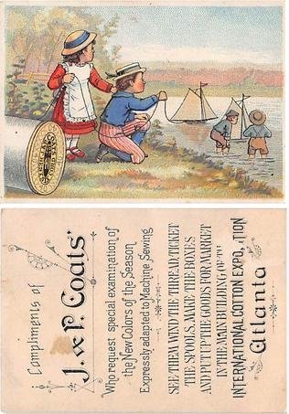 Victorian Trade Card Approx size inches = 3 x 4 Pre 1900 light paper wear on ...
