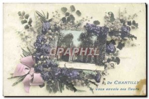 Old Postcard Fantasy Flowers Chantilly