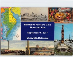 Postcard DelMarVa Postcard Club Show and Sale, Cheswold, Delaware