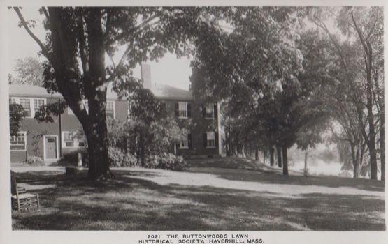 The Buttonwoods Lawn Haverhill Mass Postcard