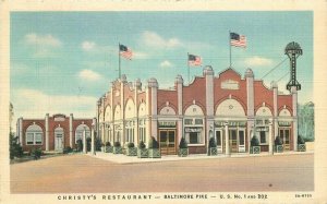 Baltimore Pennsylvania Christy's Restaurant Postcard Pike Colorpicture 6178