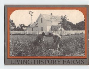 Postcard A Couple Farming Countryside Scene Living History Farms