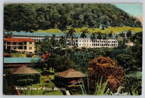 Postcard General View of Ancon Hospital - Panama - Gorgas Hospital