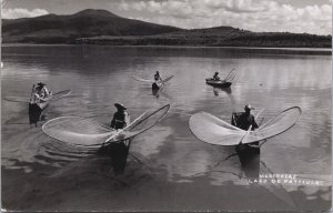 Mexico Mariposas Lago De Patzcuaro Michoacán  Vintage RPPC C036