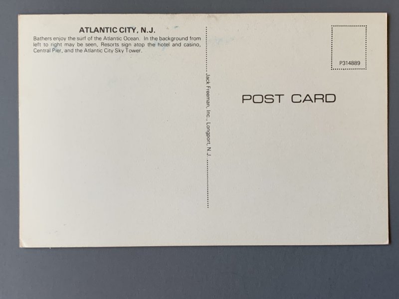 Dice Atlantic City NJ Chrome Postcard A1176085342