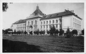 B76271 Orastie Broos Liceul Aurel Vlaicu szaszvaros real photo hunedoara romania