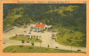 Autos Howard Johnson Restaurant Saratoga Springs New York Postcard 21-1033