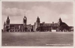 Cricket Match at Charterhouse Godalming Surrey RPC Old Postcard