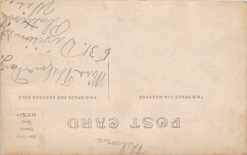 G72/ Plattesville? Wisconsin RPPC Postcard c1910 Interior Students School Class