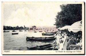 Old Postcard Vichy Boating From Chalet On I & # 39Allier