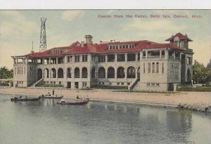 Michigan Detroit Casino From The Canal Belle Isie