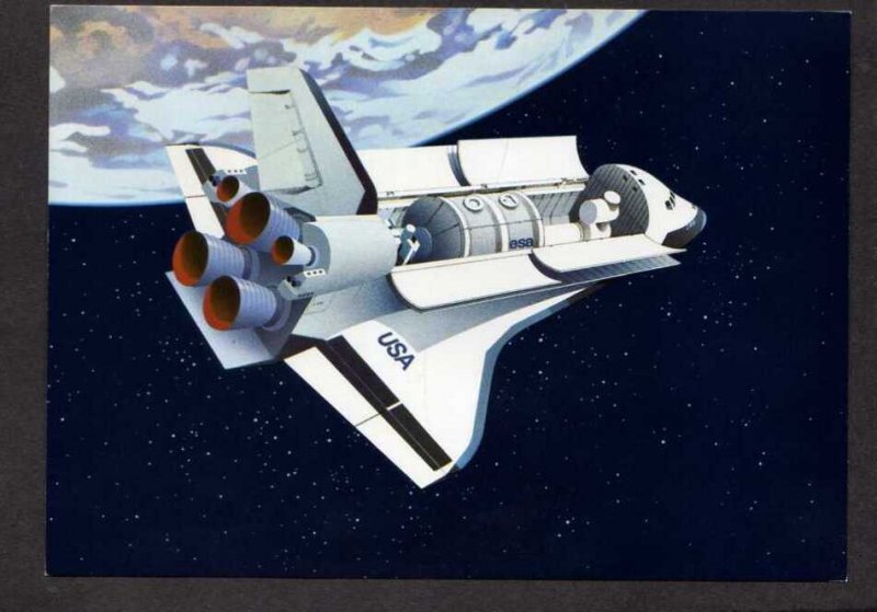 Switzerland NASA Space Shuttle Spacelab Carte Postale Postcard Swiss Aviation