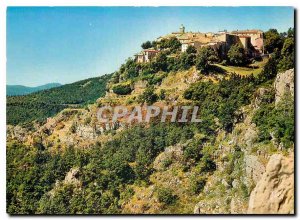 Modern Postcard Gourdon Alpes Maritimes The Saracen Village perch at the tip ...