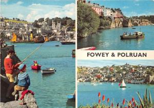 B87644 fowey and polruan fishing cornwall uk