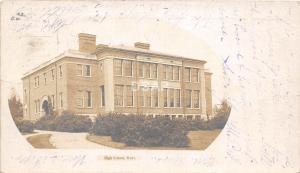 A57/ Ware Massachusetts Ma RPPC Photo Postcard 1904 High School Private Mailing