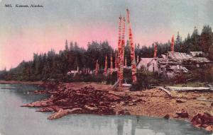Kassan Alaska Scenic Waterfront Antique Postcard K106388