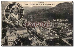 Old Postcard The Auvergne Souvenir De La Bourboule Folklore Costume