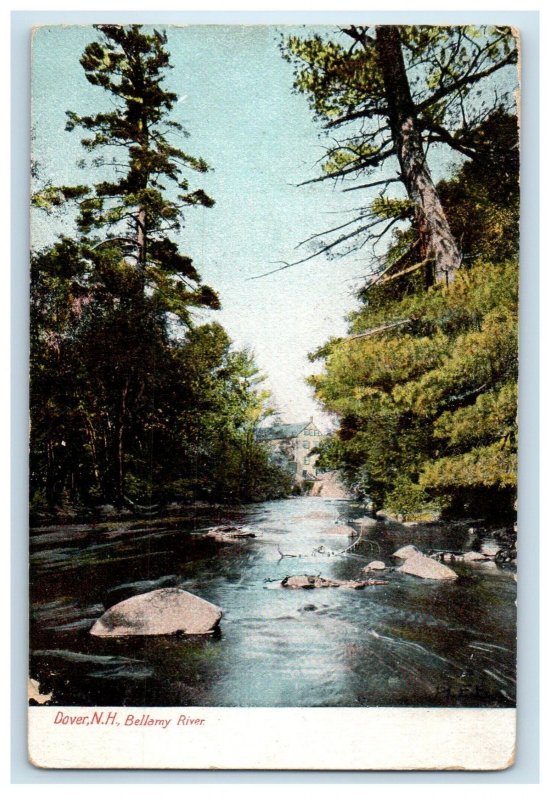 1907 View Of Bellamy River Dover New Hampshire NH Posted Antique Postcard 