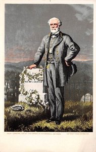 General Lee at the Grave of Stonewall Jackson Civil War Unused 