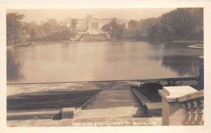 Cleveland Ohio 1930s RPPC Real Photo Postcard Fine Arts Garden Museum