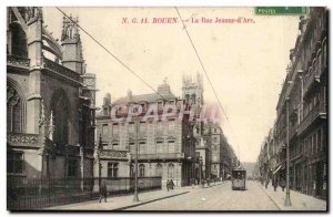 Rouen Old Postcard Jeanne d arc street