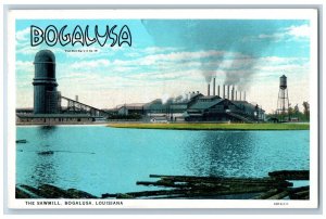 Bogalusa Louisiana LA Postcard Sawmill Exterior Building c1920 Vintage Antique