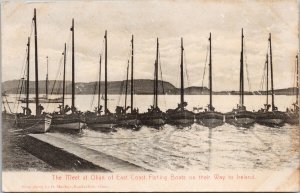 Oban Scotland Meet of East Coast Fishing Boats UK Postcard G14