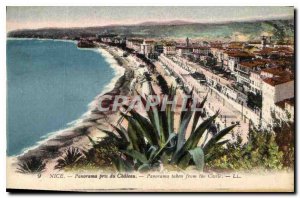 Postcard Old Nice Panorama pris du Chateau