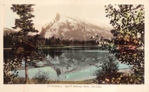 RPPC MT. RUNDLE BANFF NATIONAL PARK CANADA REAL PHOTO POSTCARD