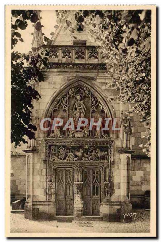 Old Postcard Chateau D & # 39Amboise Porte De La Chapelle St Hubert