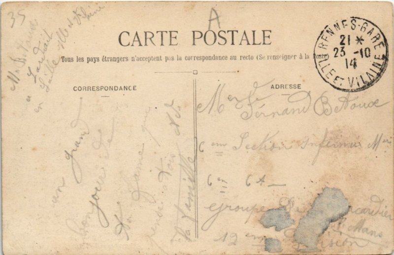 CPA Rennes La Caserne Mac Mahon (1235802)