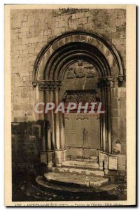 Old Postcard Aspres on Buech Porch of & # 39eglise