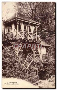 Old Postcard Robinson & # L 39Arbre Des Roches