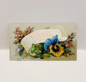 Antique Victorian c1890s Grocery Business Card Sellen Penn 3.25 x 1.75