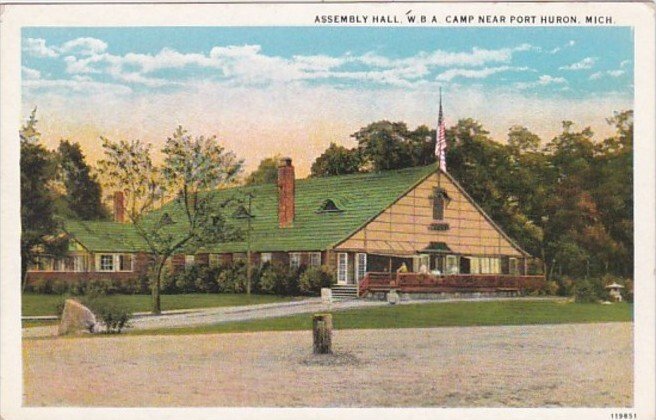 Michigan Port Huron Assembly Hall W B A Camp Curteich