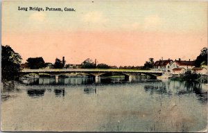 View of Long Bridge, Putnam CT Vintage Postcard V57