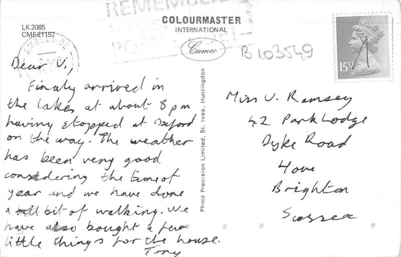 B103549 grasmere lake    uk