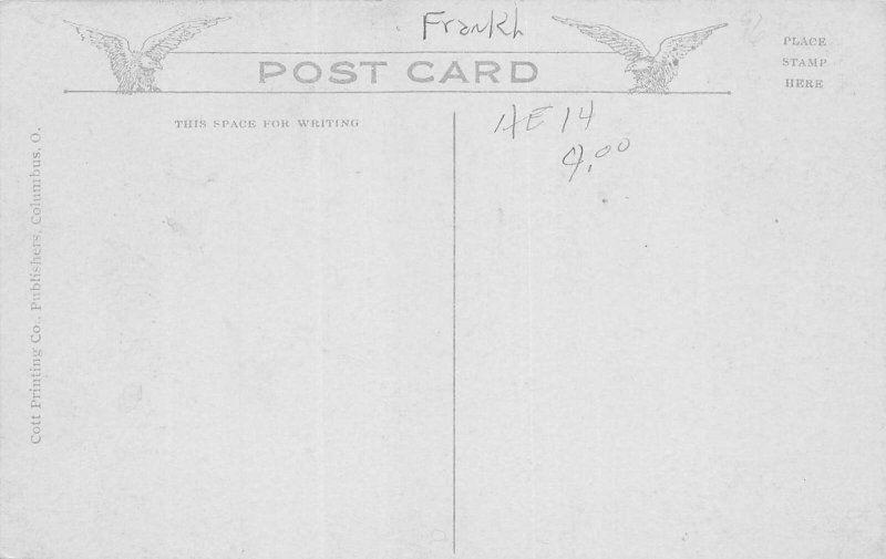 J80/ Columbus Ohio Postcard c1910 Ohio Penitentiary Interior Prisoners 393