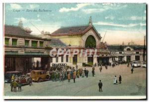 Old Postcard Liege Guillemins station