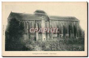 Old Postcard Collegiate St. Gilles Cote Nord