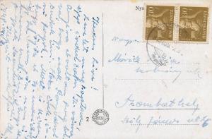 Fonyód Hungary 1940s multi views postcard