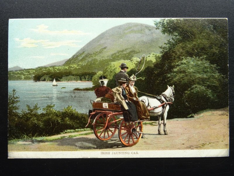 Ireland IRISH JAUNTING CAR - Country Life c1905 Postcard by W. Lawrence