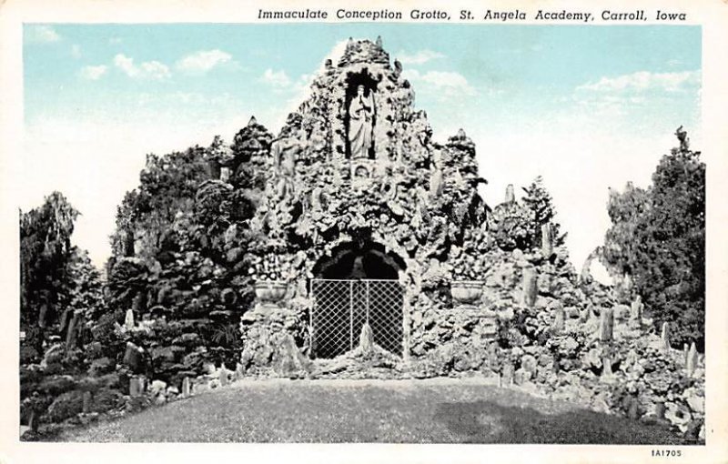 St Anglea Academy Immaculate Conception Grotto Carroll, Iowa  