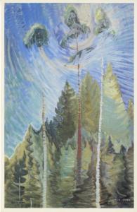 Emily Carr Art Artwork BC Artist Vancouver Art Gallery Vintage Postcard E6