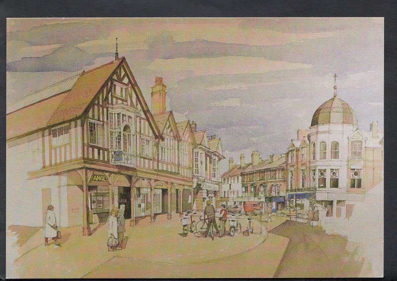 Northamptonshire Postcard - Market Street, Wellingborough   C1237