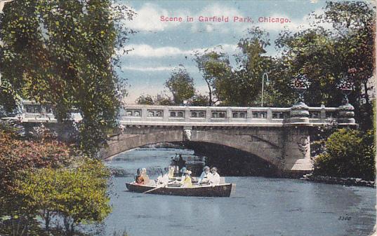 Illinois Chicago Scene In Garfield Park 1916